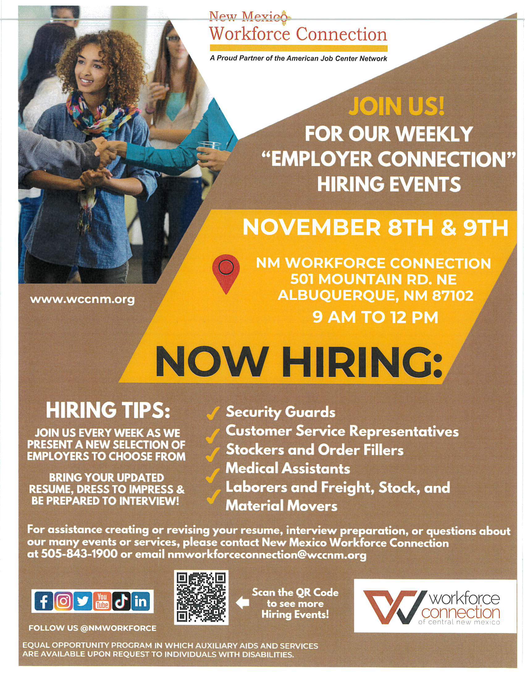 NM Workforce Connection flyer