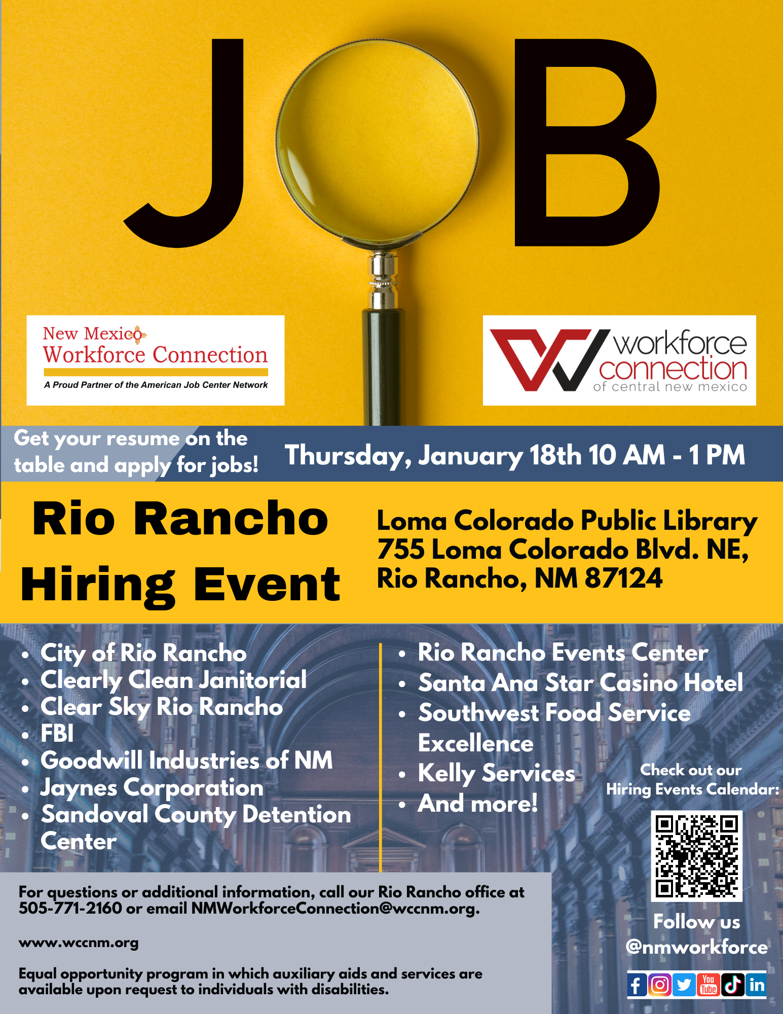 Job Fair flyer
