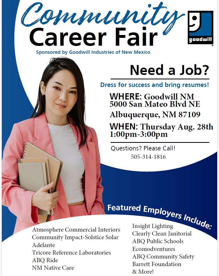 Community Career Fair flyer