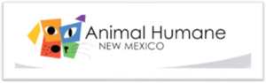 Animal Humane New Mexico logo with colorful abstract animal faces next to the organization name.