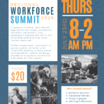 Flyer For Regional Workforce Summit 2026 Event on July 23rd.