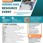 Flyer For Statewide Hiring and Resource Event on October 22nd.
